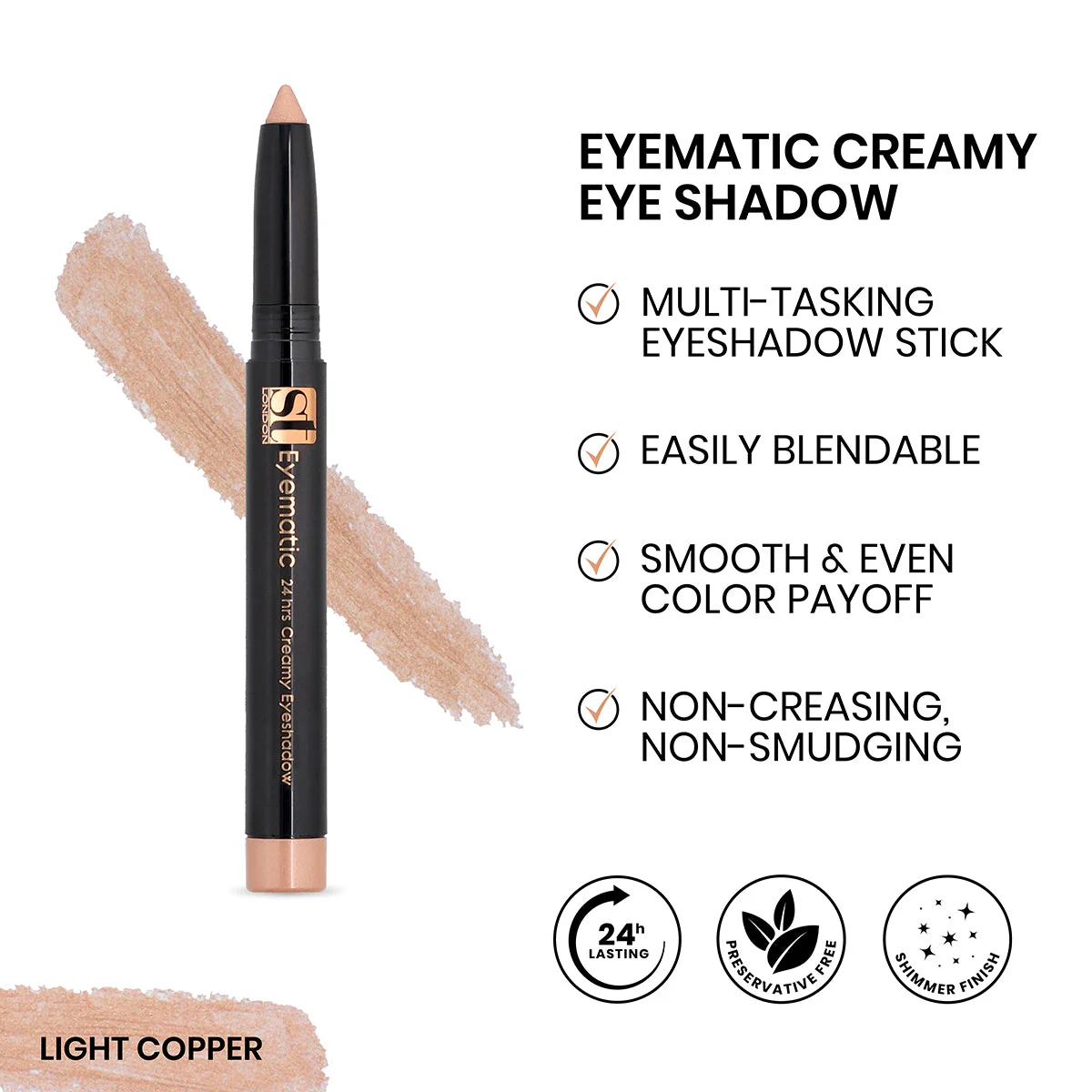 ST London Eyematic Creamy Eye Shadow Light Copper ST London Eyematic Creamy Eye Shadow Light Copper price in Pakistan