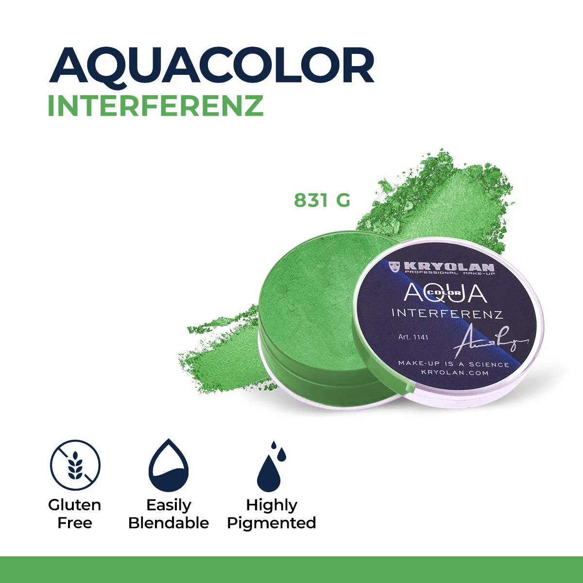 Kryolan - Aquacolor Interferenz 831 G Kryolan - Aquacolor Interferenz 831 G price in Pakistan