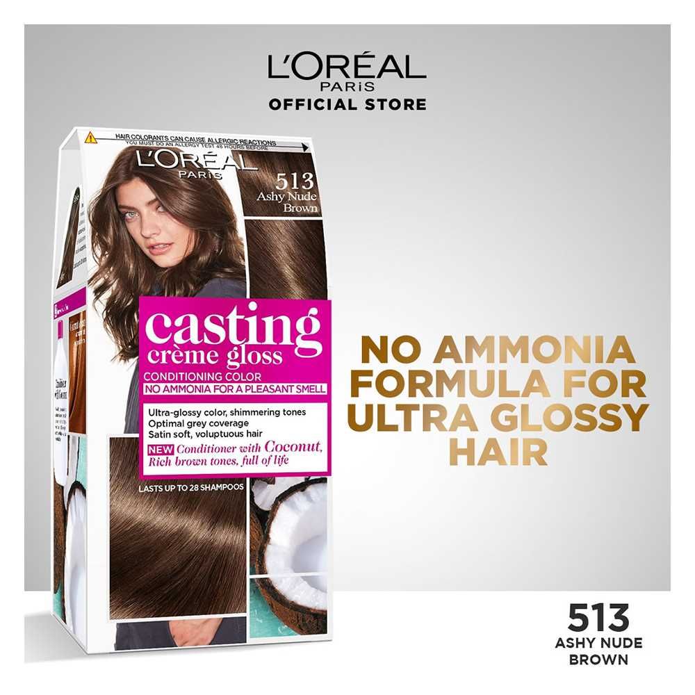 LOreal Paris Casting Creme Gloss 513 Ashy Nude Brown LOreal Paris Casting Creme Gloss 513 Ashy Nude Brown price in Pakistan