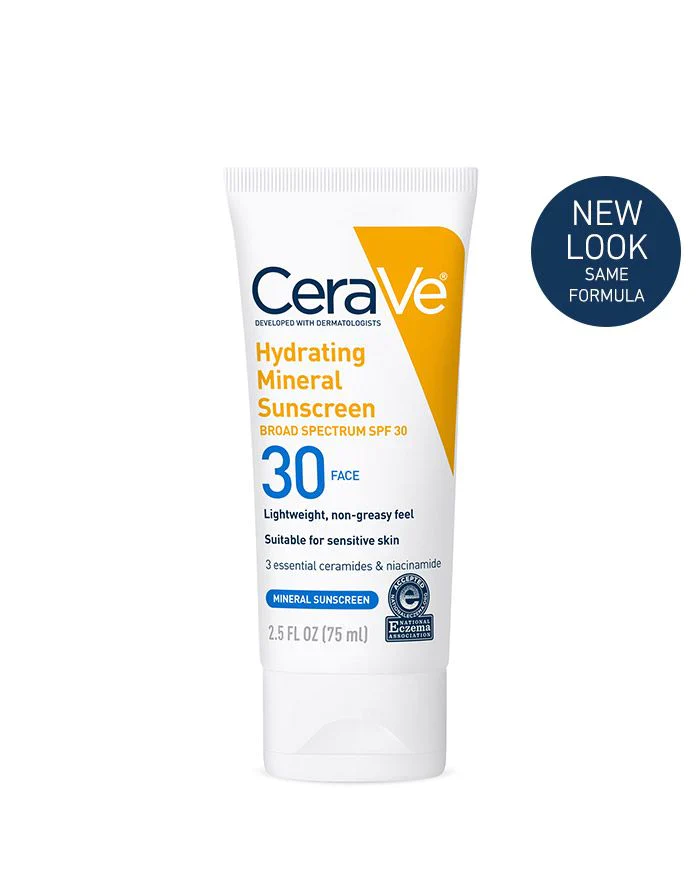 CeraVe - Hydrating Mineral Sunscreen SPF 30 - 75ml CeraVe - Hydrating Mineral Sunscreen SPF 30 - 75ml price in Pakistan