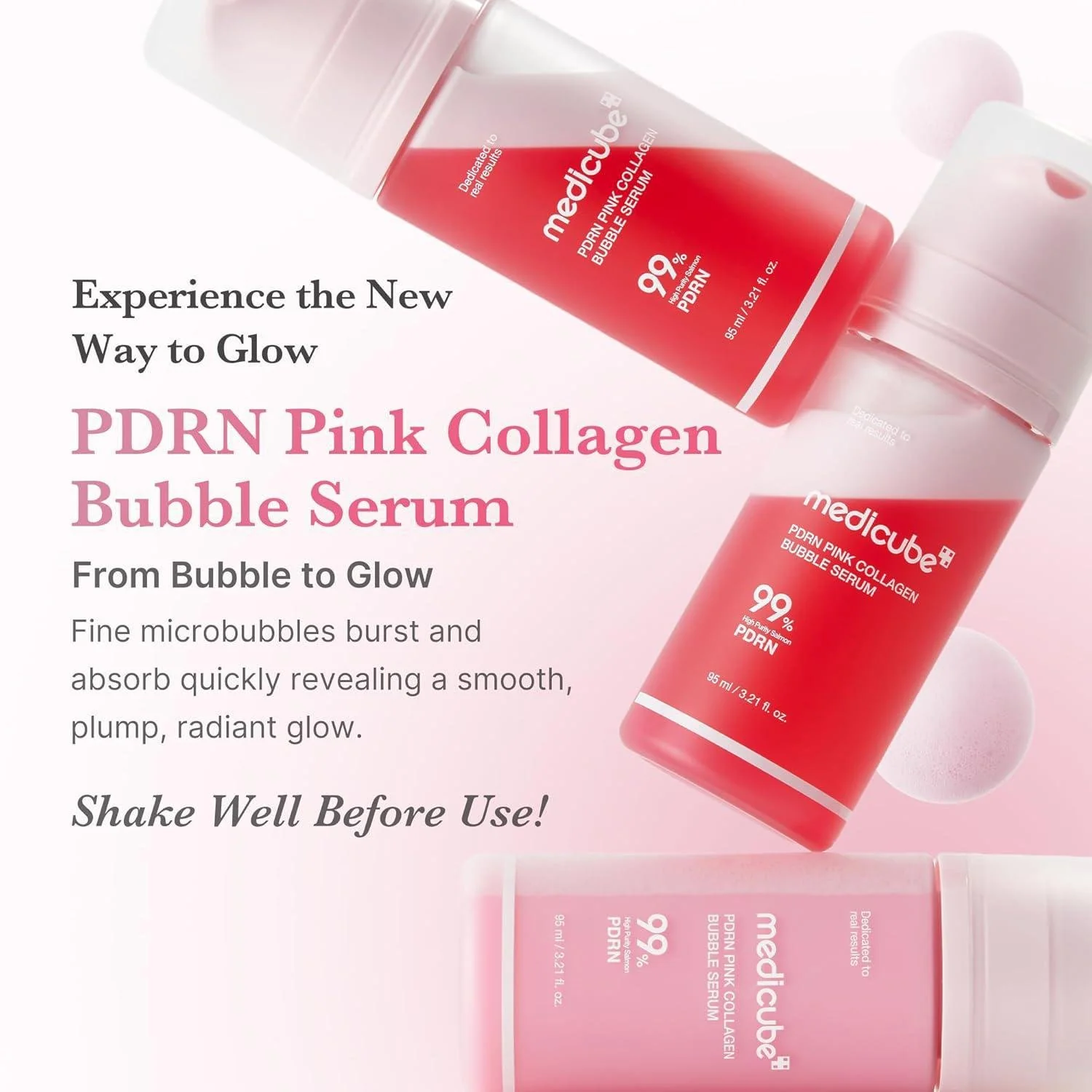 Medicube PDRN Collagen Bubble Serum 95ml Pink Medicube PDRN Collagen Bubble Serum 95ml Pink price in Pakistan