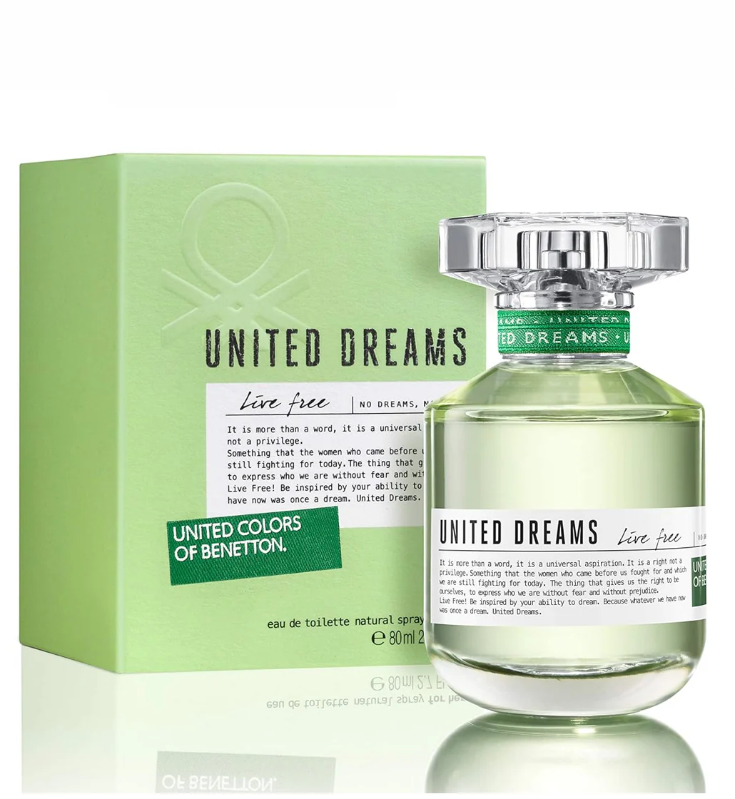 Benetton United Dreams Live Free Eau de Toilette For Women 80ml Benetton United Dreams Live Free Eau de Toilette For Women 80ml price in Pakistan