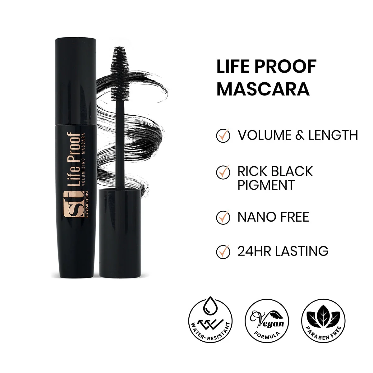 ST London - Life Proof Volumizing Mascara ST London - Life Proof Volumizing Mascara price in Pakistan