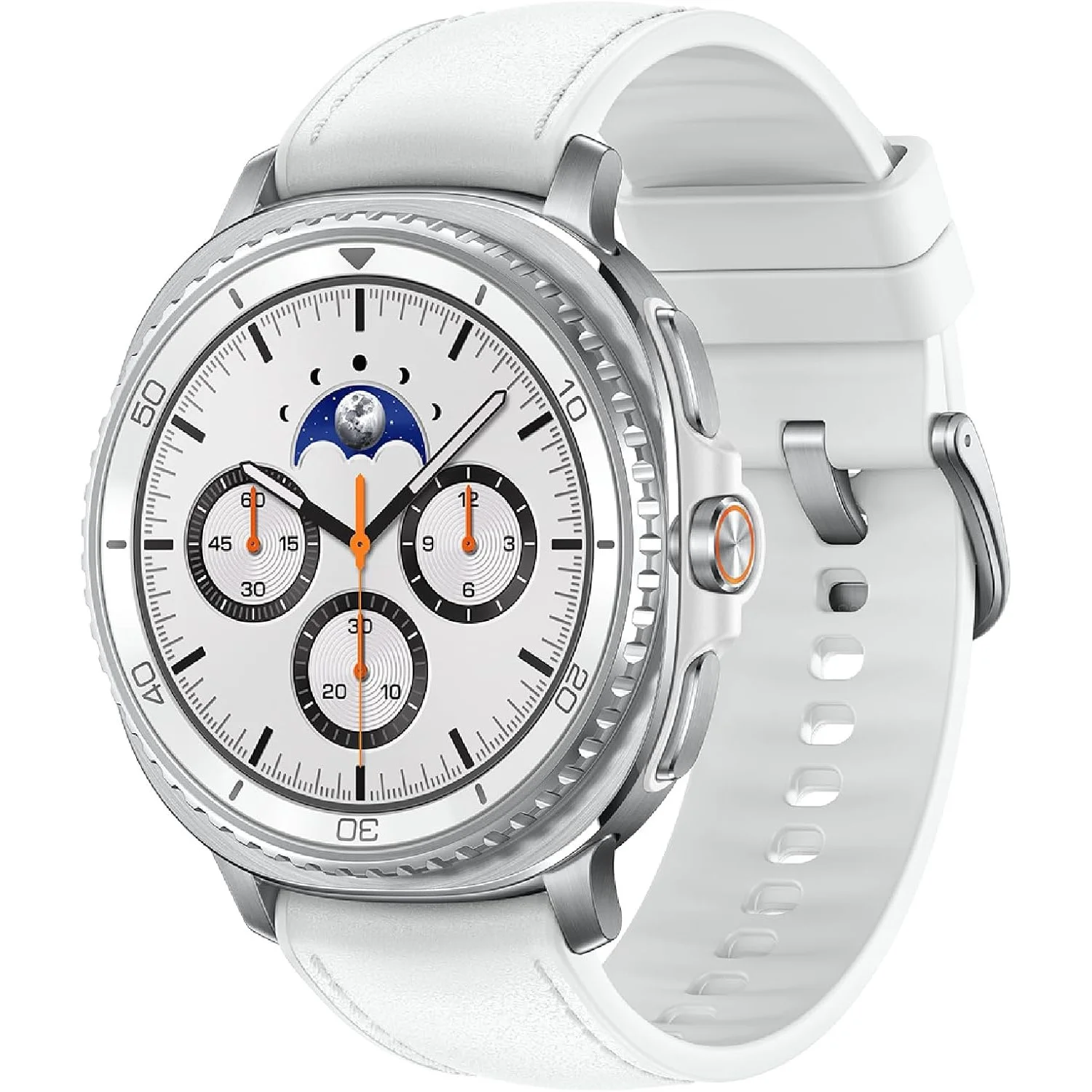 Samsung Galaxy Watch 8 Classic 46mm Bluetooth Smartwatch Cushion Design Rotating Bezel Quick Button Sleep Coaching Running Coach Energy Score White Samsung Galaxy Watch 8 Classic 46mm Bluetooth Smartwatch Cushion Design Rotating Bezel Quick Button Sleep Coaching Running Coach Energy Score White price in Pakistan