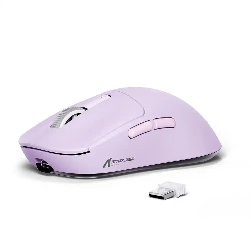 ATTACK SHARK X3 Wireless Gaming Mouse PAW3395 Superlight Purple ATTACK SHARK X3 Wireless Gaming Mouse PAW3395 Superlight Purple price in Pakistan