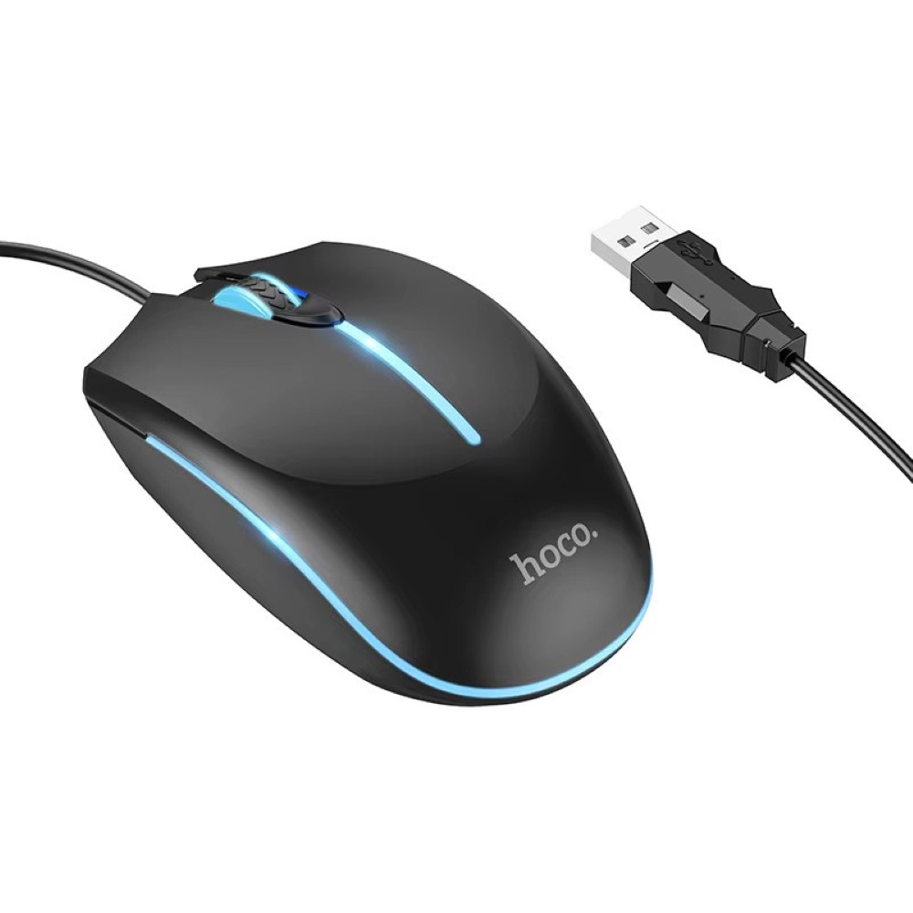 HOCO GM37 Wonderful Gaming Luminous Wired Mouse Black HOCO GM37 Wonderful Gaming Luminous Wired Mouse Black price in Pakistan