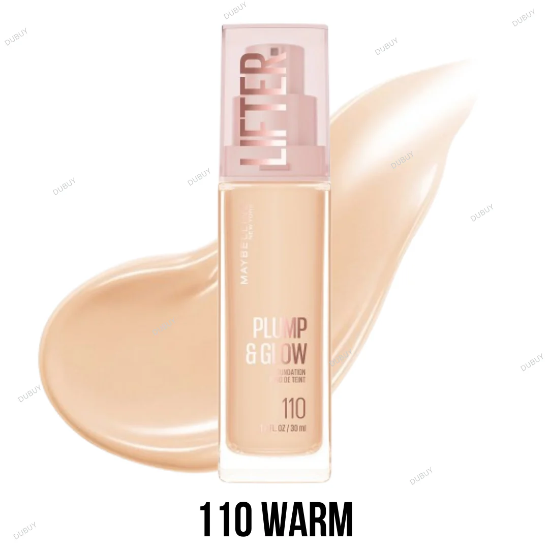 Maybelline Lifter Plump & Glow Foundation 30ML 110 WARM Maybelline Lifter Plump & Glow Foundation 30ML 110 WARM price in Pakistan