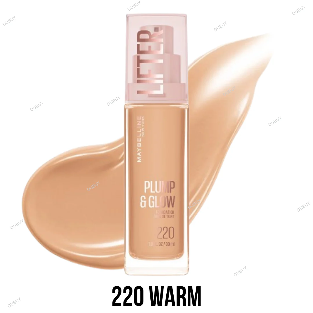 Maybelline Lifter Plump & Glow Foundation 30ML 220 WARM Maybelline Lifter Plump & Glow Foundation 30ML 220 WARM price in Pakistan