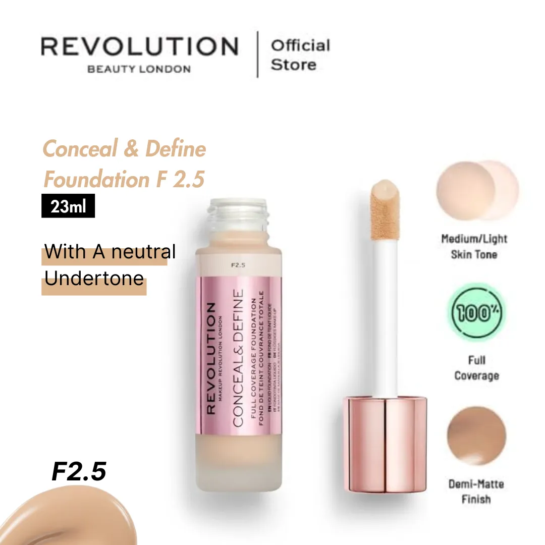Makeup Revolution Conceal & Define Foundation F2.5 Makeup Revolution Conceal & Define Foundation F2.5 price in Pakistan