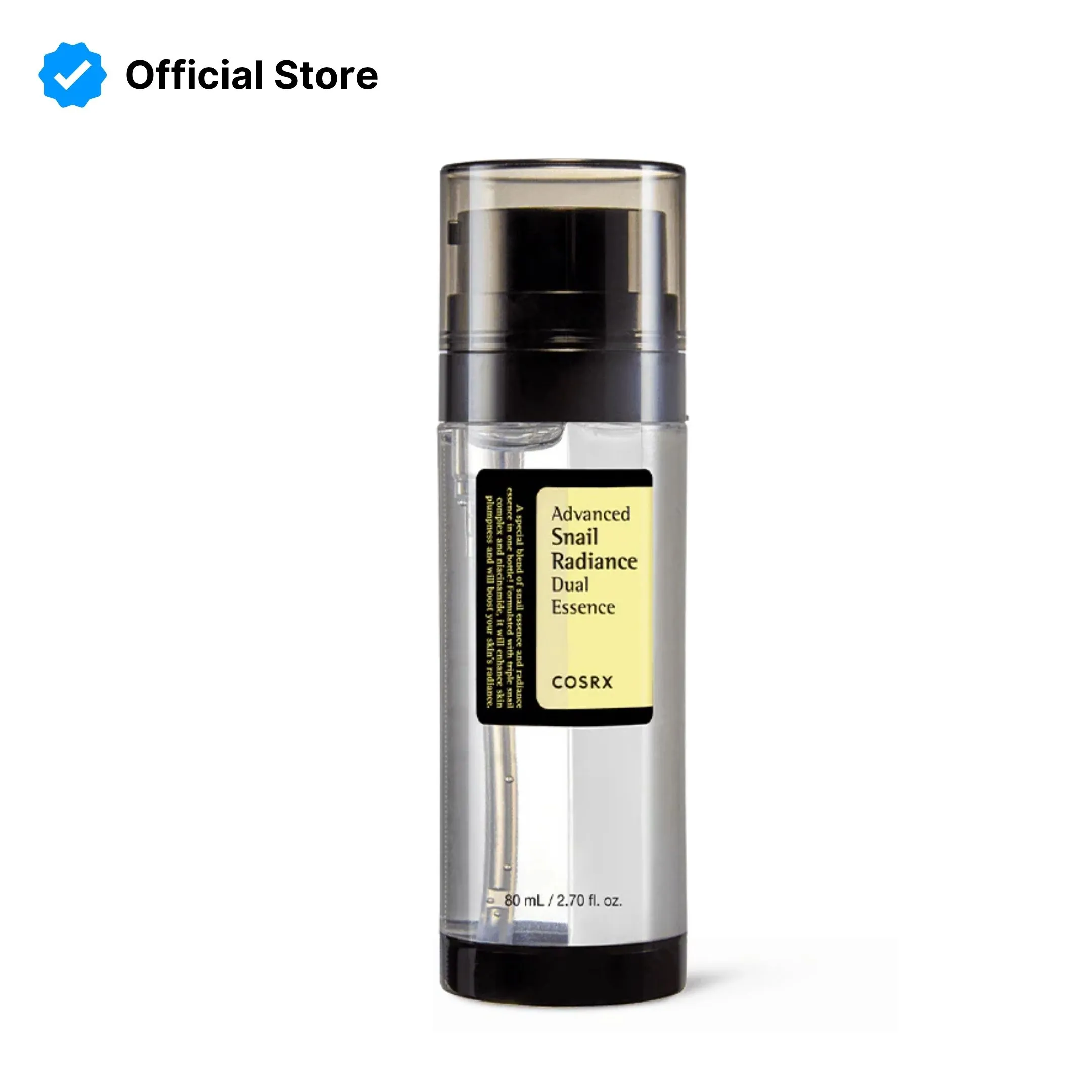 Cosrx Advanced Snail Radiance Dual Essence - 80ml Cosrx Advanced Snail Radiance Dual Essence - 80ml price in Pakistan