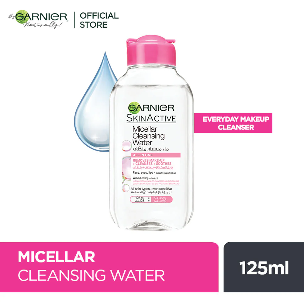 Garnier - Skin Active Micellar Makeup Cleansing Water 125 ml Garnier - Skin Active Micellar Makeup Cleansing Water 125 ml price in Pakistan