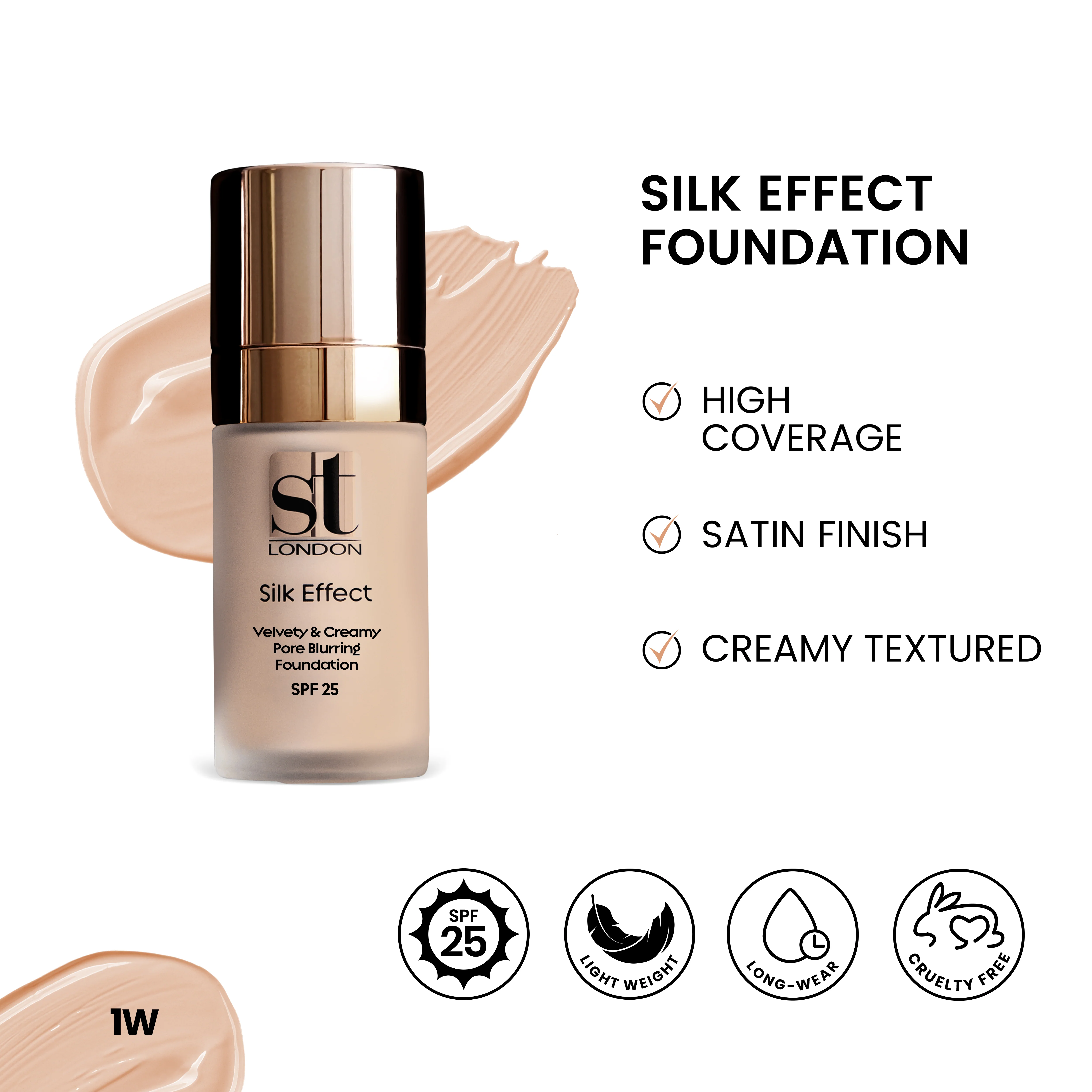 ST London - Silk Effect Foundation 1 W ST London - Silk Effect Foundation 1 W price in Pakistan