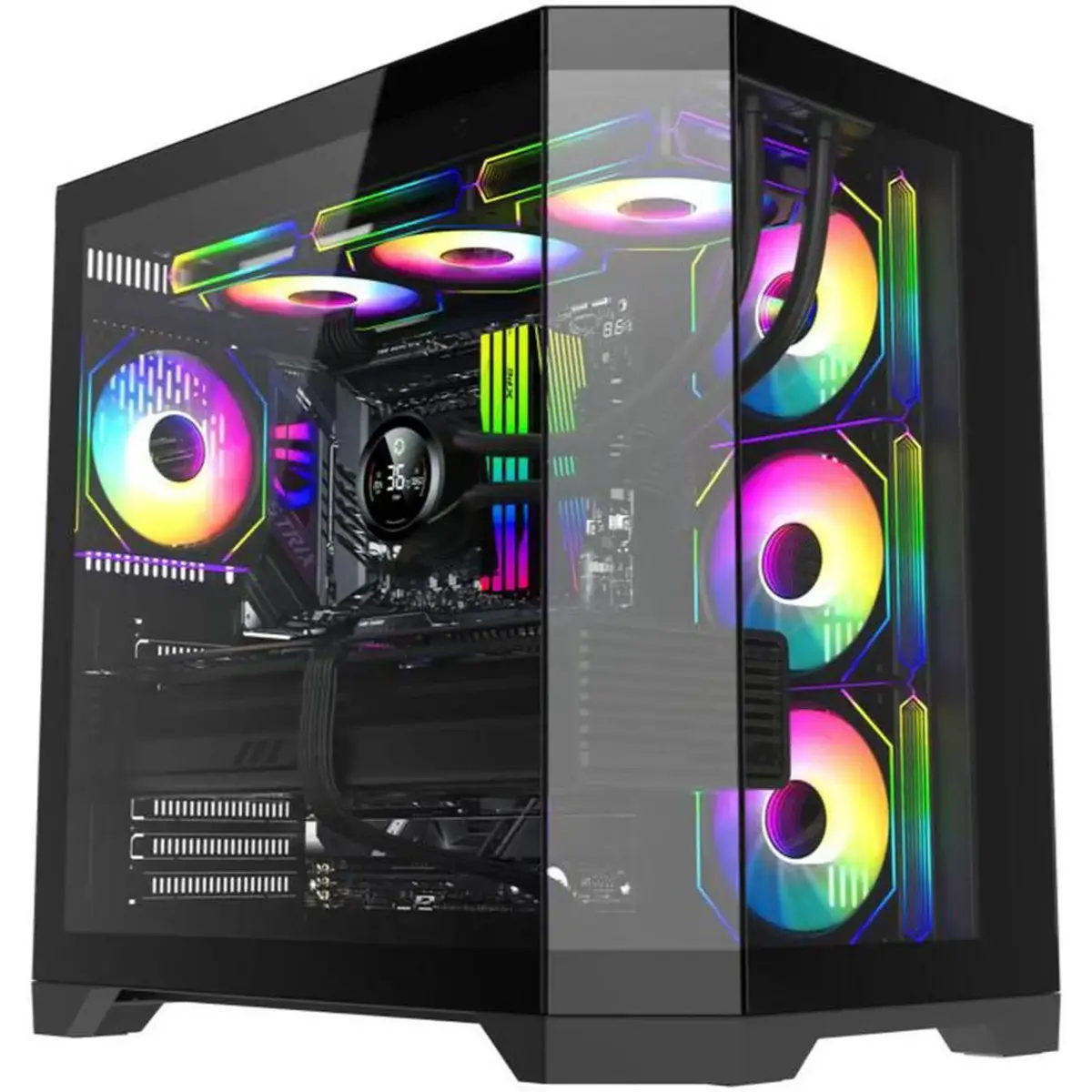 GameMax Hype A BK Mid Tower ATX Tempered Glass Computer Case Black GameMax Hype A BK Mid Tower ATX Tempered Glass Computer Case Black price in Pakistan