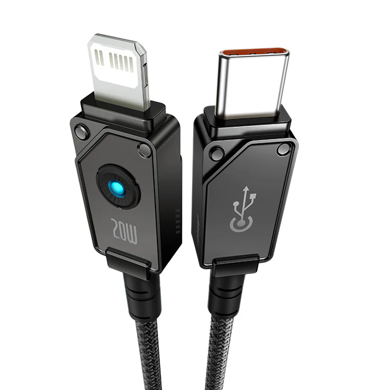 Baseus Unbreakable Series Fast Charging Data Cable Type C to iP 20W 1m Black Baseus Unbreakable Series Fast Charging Data Cable Type C to iP 20W 1m Black price in Pakistan