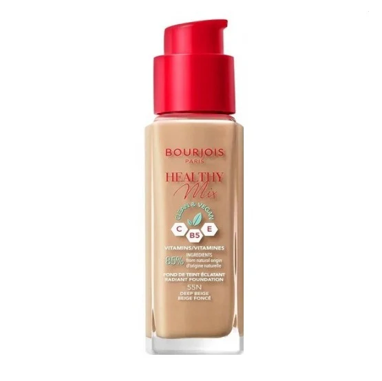 Bourjois Healthy Mix Clean Vegan Foundation 055 Deep Beige Bourjois Healthy Mix Clean Vegan Foundation 055 Deep Beige price in Pakistan