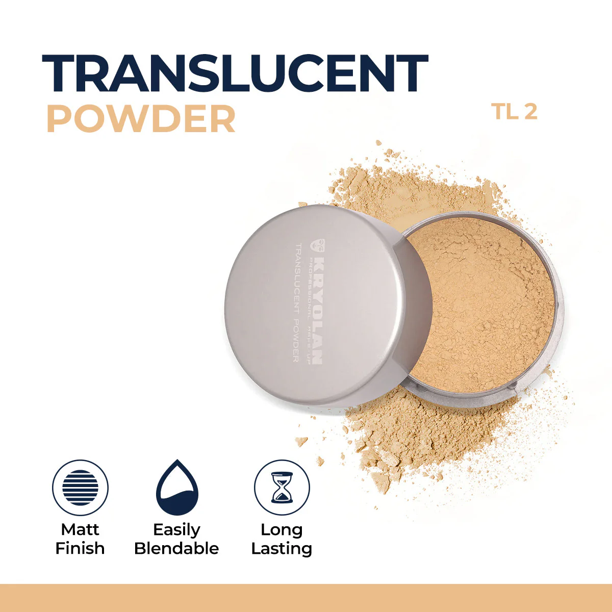 Kryolan - Translucent Powder tl 2 Kryolan - Translucent Powder tl 2 price in Pakistan