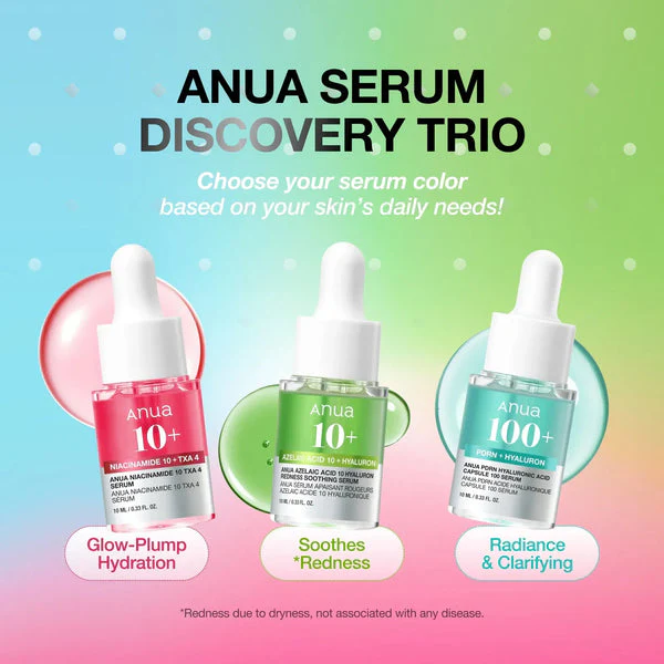 Anua - Serum Minis Discovery Set - Trio Anua - Serum Minis Discovery Set - Trio price in Pakistan