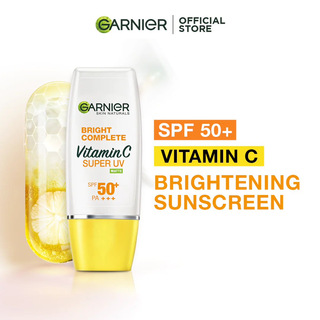 Garnier - Bright Complete Vitamin C Super UV Matte Sunscreen SPF50+ - 30ml Garnier - Bright Complete Vitamin C Super UV Matte Sunscreen SPF50+ - 30ml price in Pakistan