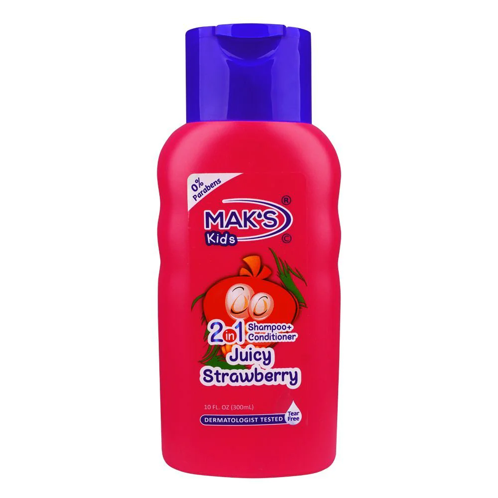 Maks - Kids Juicy Strawberry 2In1 Shampoo & Conditioner - 300ml Maks - Kids Juicy Strawberry 2In1 Shampoo & Conditioner - 300ml price in Pakistan