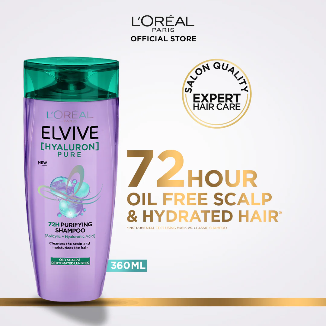 L'Oreal Paris Elvive Hyaluron Pure Shampoo 360Ml L'Oreal Paris Elvive Hyaluron Pure Shampoo 360Ml price in Pakistan