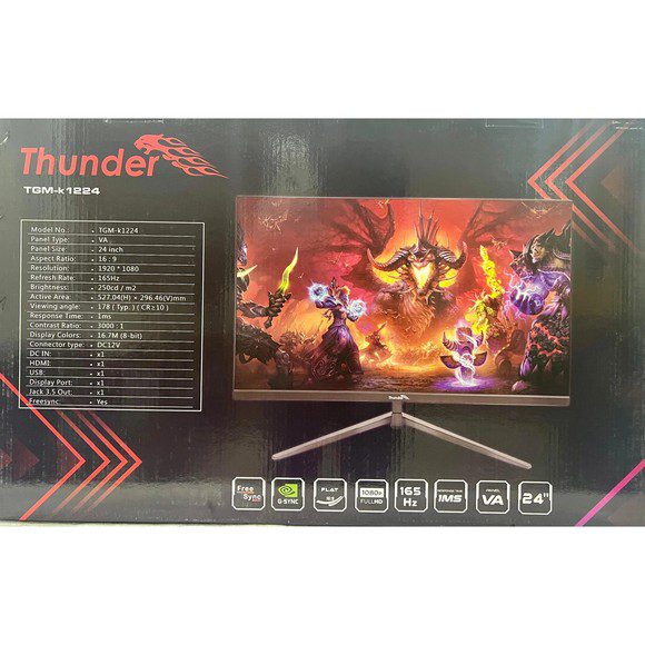 Thunder TGM-K1224 24 Inch 165hz VA Panel Gaming Monitor Thunder TGM-K1224 24 Inch 165hz VA Panel Gaming Monitor price in Pakistan