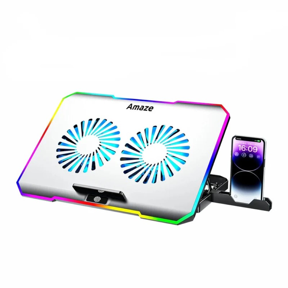 Amaze A505 Laptop RGB Cooling Stand With Two Big Fans Amaze A505 Laptop RGB Cooling Stand With Two Big Fans price in Pakistan