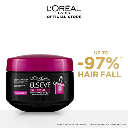 L'Oreal Paris - Elseve Fall Resist 3X Anti-Hair Fall Treatment Mask 200ml L'Oreal Paris - Elseve Fall Resist 3X Anti-Hair Fall Treatment Mask 200ml price in Pakistan