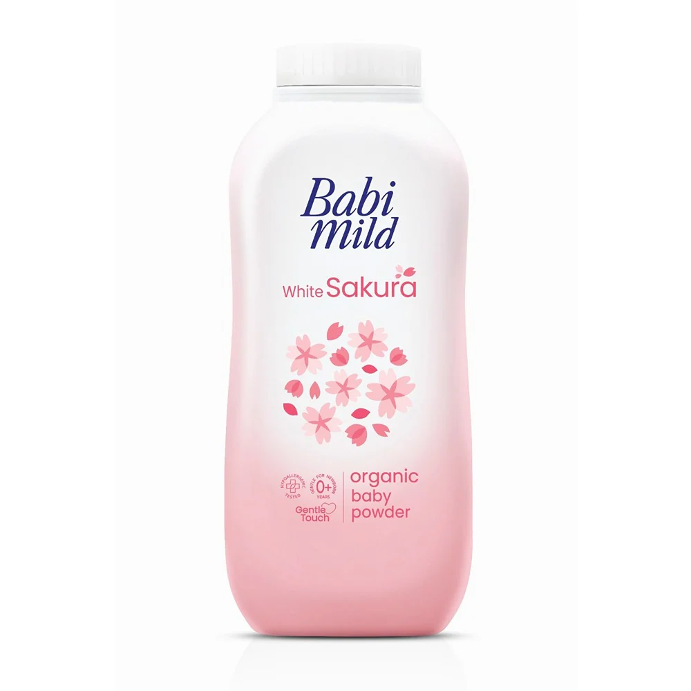 Babi Mild Sakura Organic Baby Powder 160g White Babi Mild Sakura Organic Baby Powder 160g White price in Pakistan