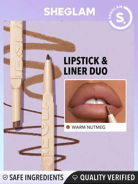 Sheglam GLAM 101 LIPSTICK & LINER DUO- Warm nutmeg Sheglam GLAM 101 LIPSTICK & LINER DUO- Warm nutmeg price in Pakistan