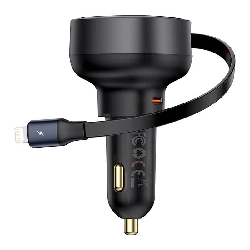 Baseus Enjoyment Pro Car Charger C+Retractable iP Cable 55W Baseus Enjoyment Pro Car Charger C+Retractable iP Cable 55W price in Pakistan